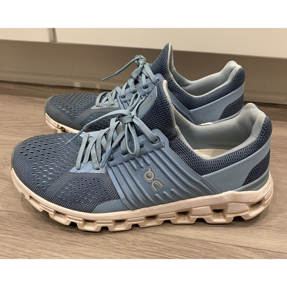 ON Swiss engineered footware Women's Cloud Helion Athletic Sneakers 8.5 Lake/Sky